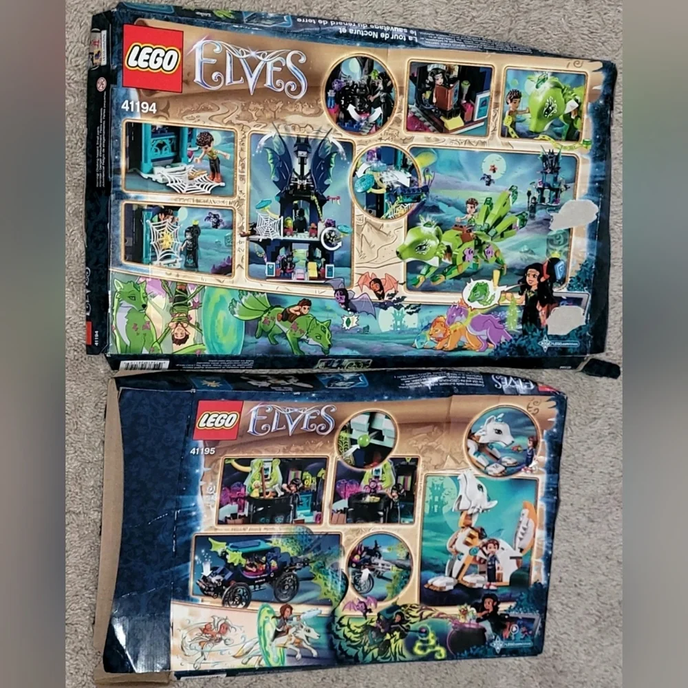 LEGO ELVES 41194 & 41195 -☆☐ ∎ EMPTY BOXES ∎ ☐☆
